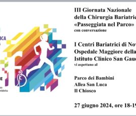 Il 27 giugno 2024 “Giornata Nazionale della Chirurgia Bariatrica”